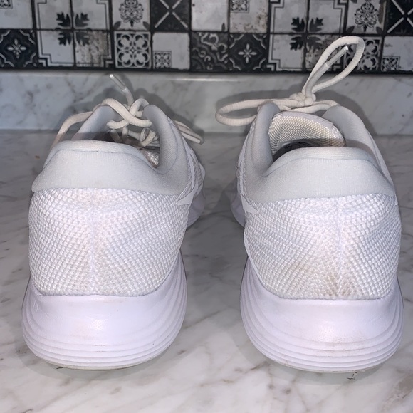 Nike Revolution 4 White Mesh Running Sneaker - Picture 7 of 8